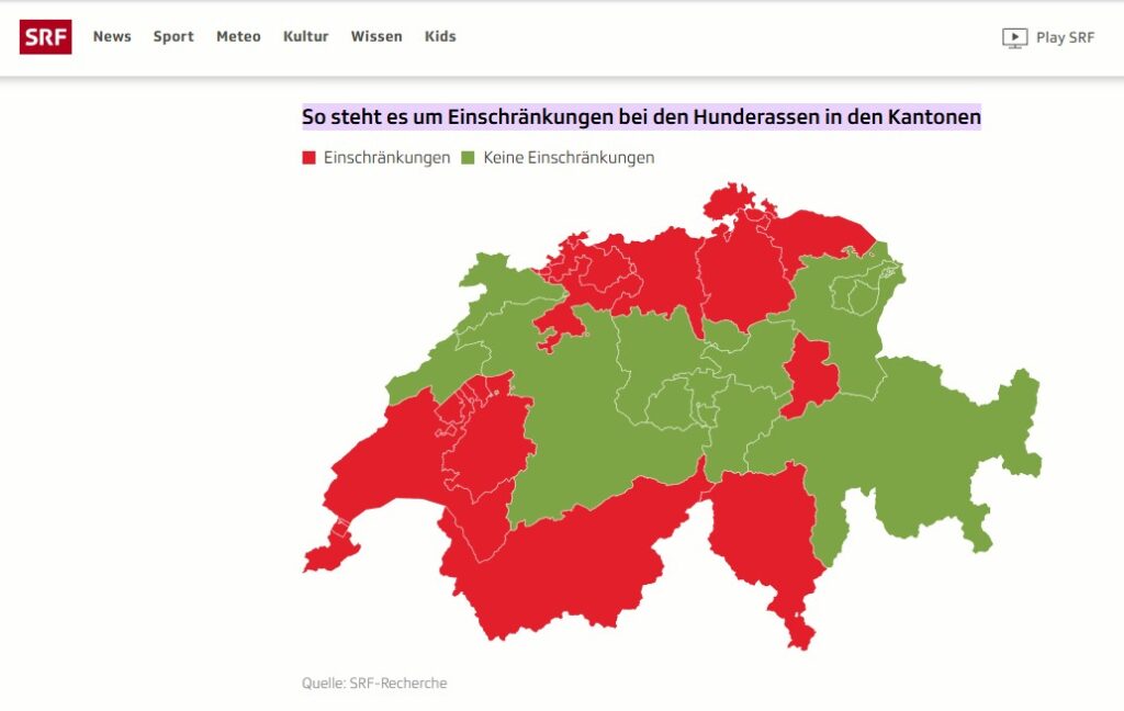 karte kampfunde verbot schweiz